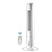 CYLQ Turmventilatoren Kühlen Mit Fernbedienung 65W Oszillierend Wasserluftkühler，12H Timer 3 Windmodus Zuhause Büro Leise Klimaanlage, Weiß (Color : White)
