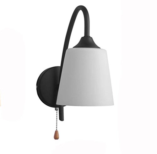 Lámpara de pared E27 para lectura en dormitorio con cadena de encendido manual 2