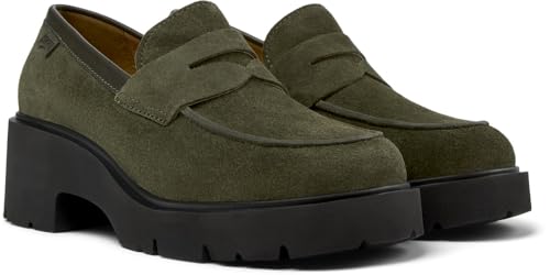 Camper Damski Milah K201425 Moccasin, zielony 021, 39 EU, Zielony 021, 39 eu