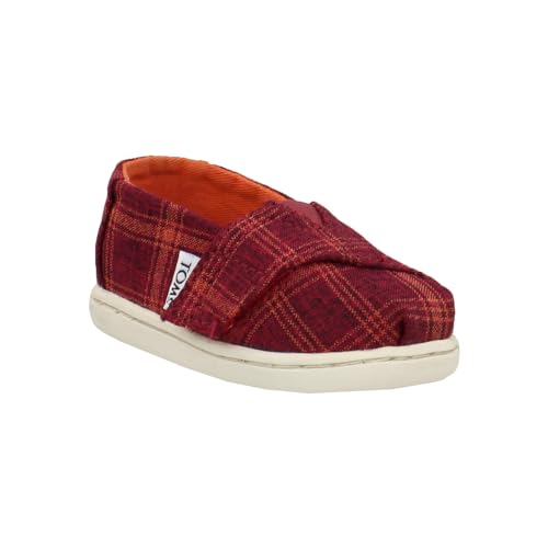 TOMS Toddler Boys Alpargata Slip On Casual Shoes - Red2