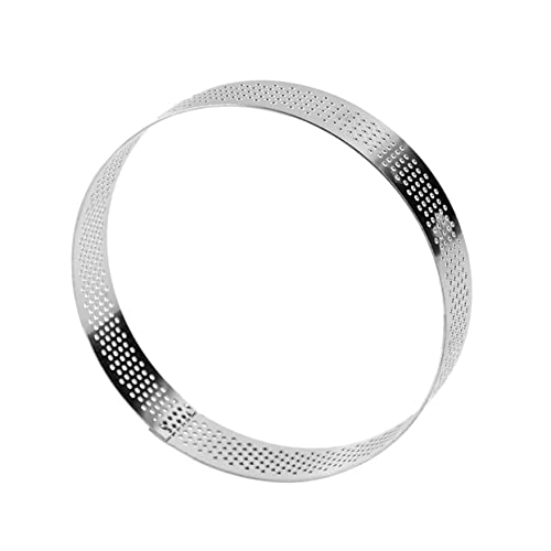 Alipis 1 Pieza 304 Herramienta Para Hornear y Repostería Anillos Acero Cortador De Galletas Tarta Moldes Para Cocinar Horneando Enrejado Cortadores De Galletas Circulares Mini Silver