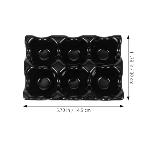 Soporte de huevos reutilizable y resistente de cerámica para cocina 2
