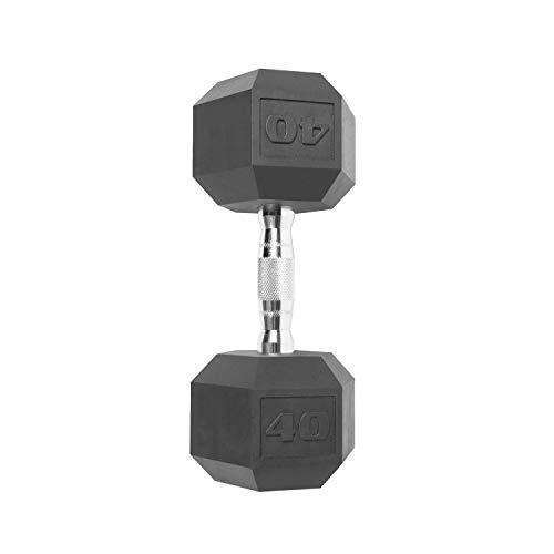 Cap Barbell 40 Lb Coated Hex Dumbbell Weight, New Edition #TOP2