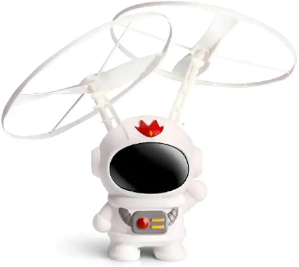 Zoop Toys Drone Astronauta Infantil com Sensor de Movimento, Controle Remoto, Luz LED Colorida, Recarregável USB, Brinquedo Espacial Interativo