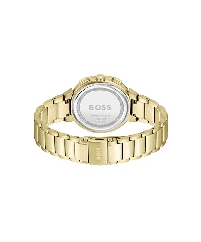 Image of BOSS One Quartz Green Crystal Round Dial Women's Watch - 1502679
