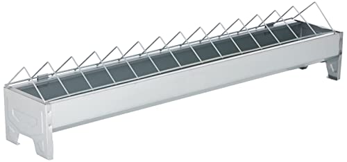 Kerbl Mangeoire Poules 10x75cm Galvanisée pour Élevage/Agriculture Urbaine Moyen