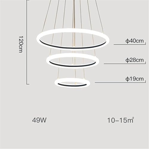 Lampe suspendue dorée salon moderne pour table à manger - 2