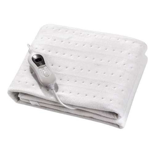 Brico Eléctrico Calientacamas Elect.Bienestar Blanco 60w 150x80cm 3niveles Control Led Autoapagado 3h Lavable