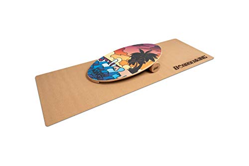 Tabla de equilibrio para interior Allrounder Set Balance Board Surf, 150 mm x 45 cm (Ø x L)