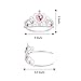 S & E TEACHER'S EDITION 60 Pcs Princess Pretend Play Dress Up Set 12 Crowns 12 Wands 24 Rings 12 Nacklaces Princess Jewelry Toys for girls Costume Party Accessories