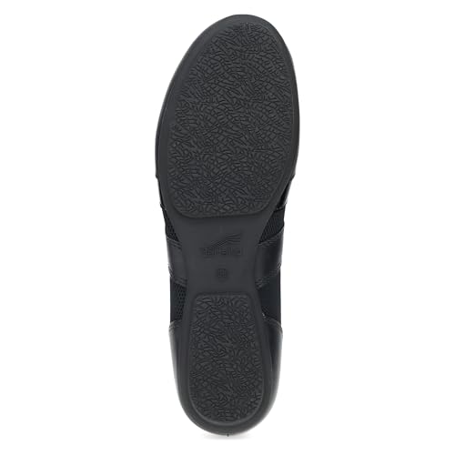 Image of Dansko Milana Slip-On Sneakerina Flats for Women - Sneaker-Inspired Ballet Shoe with Built-in Wedge and Arch Support - Lightweight Rubber Outsole - Leather and Mesh