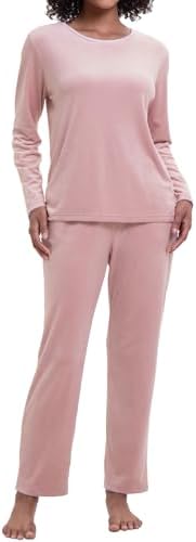 Women's Velvet Pajama Set Lounge Set Jogging Suit 2 Piece with Cr...