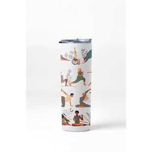 Embrace Your Journey – 20oz Stainless Steel Travel Mug – Funny Inspirational Design – Premium Quality – Leak-Proof Lid – Gift for Women Men Teens Girls Boys Adults (Yoga For All)