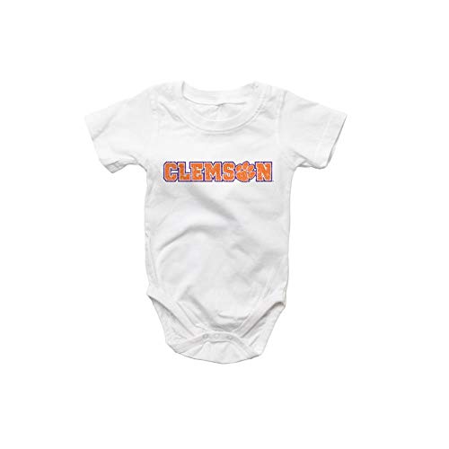 Wes And Willy Infant Clemson University Tigers Bodysuits 3 Pack Organic Cotton Set (18 M) #TOP3