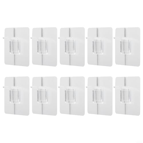 Support d'étagère sans perçage, patch à crochet pour étagères, support d'étagère, fixation de séparateur de séparation de 6 cm, support mural solide, pour une solution de rangement facile à installer