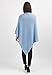 Dalle Piane Cashmere Women's 100% Cashmere Poncho, Made in Italy, Elegant and Soft, One Size, Color: Sky