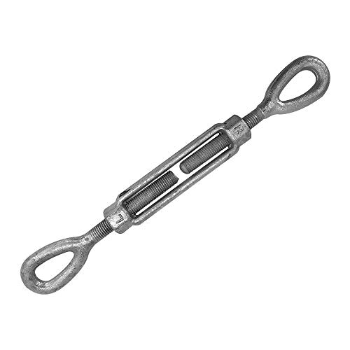 Prolinemax 1/2" x 6" Turnbuckle Ojal Ojal Galvanizado Forjado Drop Swivel Hoist Eye WLL 2200 LBS miniatura 1