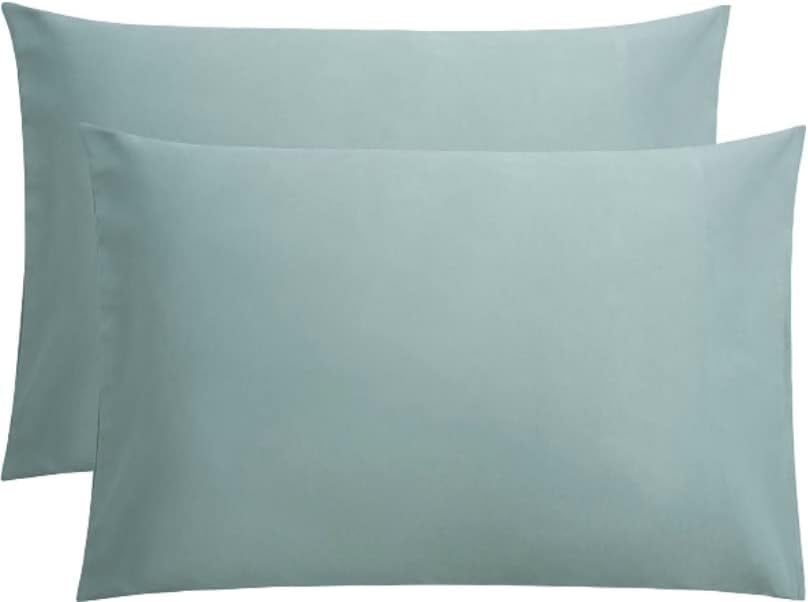 Extra Large Pillowcase Queen 25 x 34 Inches 300 Thread Count Fits Your Oversized Pillows 100% Egyptian Cotton Envelope Closure Fits Even The Fluffiest Pillows Including The Pancake Pillow - Sage