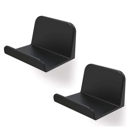 sciuU Wandhalterung für Kopfhörer / Controller, [2 Stück] Halter, Selbstklebende 3M Kleiderbügel, Universal Hook Zubehör für Gamepad auf XBox / PS4 / Nintendo, ohne Schrauben - Schwarz S