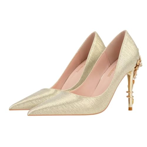 Women's High Heels Pointed Toe Stiletto Heels Satin Pumps Bridal Party Dress Evening Wedding Shoes for Woman2