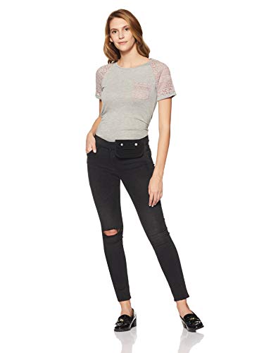 Image of Vero Moda Women's Plain Regular Fit Top (200664102 Light Grey Melange XL)