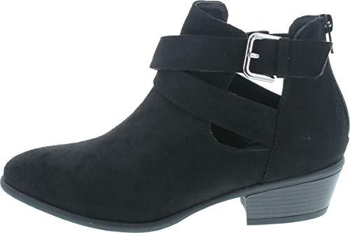 Wild Diva Women's Manny-30 Crisscross Buckle Bootie2