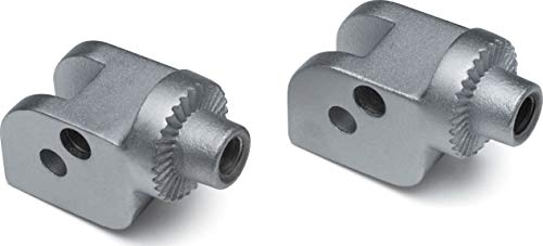 Adaptateurs de repose-pieds cannelés Kuryakyn 8903 argent pour moto Ducati