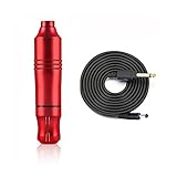 Machine de tatouage de tatouage rotative calme Machine de maquilleuse permanente pour artistes de tatouage et débutant (Color : Red Tattoo Pen)