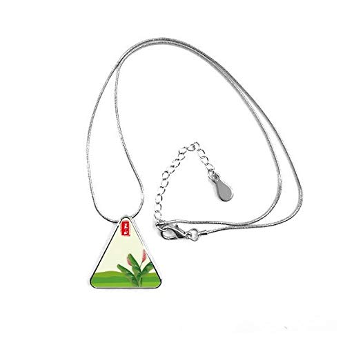 Collier pendentif triangle solstice de juin bijoux solaire pour homme et femme