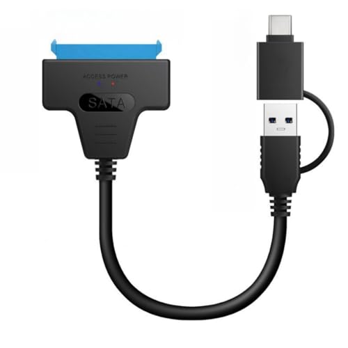 Cable SATA a USB 3.0 y Type-C dual para discos duros de 2.5 pulgadas