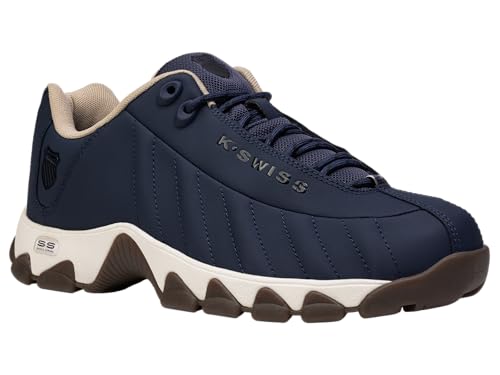 Image of K-Swiss Men's ST329 CMF Sneaker, Wide Tennis Walking Shoes Leather Upper
