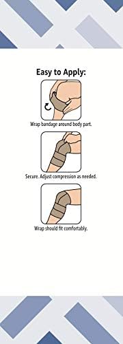 Amazon Brand - Solimo Self-Adhering Bandage, 4" x 5' Roll (2 Pack)