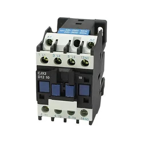 Contactor de CA trifásico de 25 amperios y un contacto auxiliar abierto modelo CJX2-12