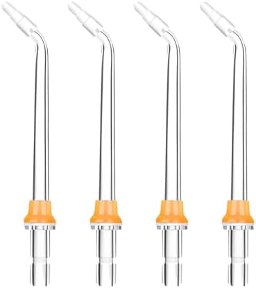 ZCOINS Replacement Tips for 4 Pack Oral Irrigator Heads, Compatible with Waterpik Water Flosser and Other
