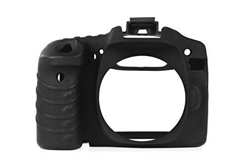 Camarm Silicone Protective Camera Body Case Cover for Canon 80D (Black)