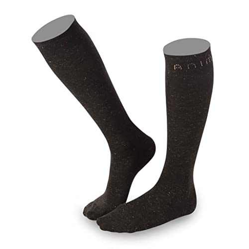 Chaussettes d'équitation Titus Animo marron anti-frottement