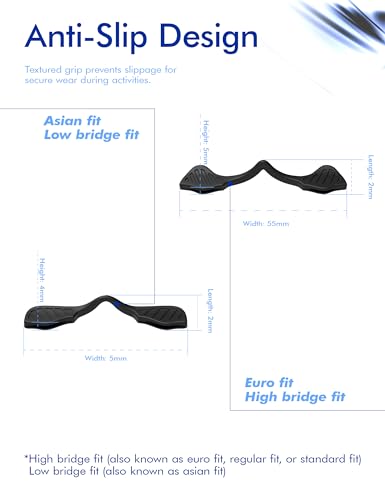 Image of SAUCER Replacement Nose Pieces Pads for Oakley Wind Jacket 2.0 OO9418 Sunglass