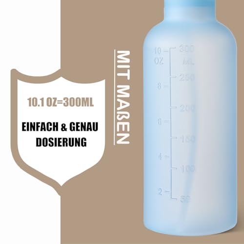 VEXPLO Sprühflasche Klein, Sprühflasche Haare Pflanzen Reinigung Haustier, Einstellbarer Nebel/Strahl, BPA-freies Kunststoff Wassersprühflasche 300 ml 2er Pack