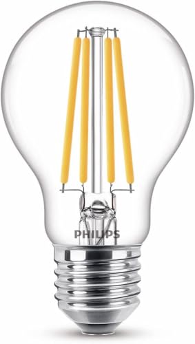 Dimmbares LED Leuchtmittel E27 von Philips mit Warm Glow Effekt