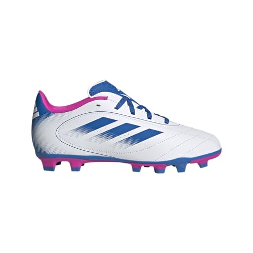 adidas Kids Goletto IX Firm Multi Ground Soccer Cleat, White/Bright Royal/Team Shock Pink, 5 Big Kid - Image 2
