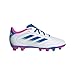 adidas Unisex-Kids Goletto IX Firm Ground/Multi Ground Soccer, White/Bright Royal/Team Shock Pink, 5