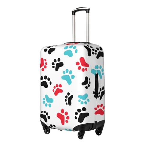 Animal Cartoon Paw Travel Luggage Cover Suitcase Protector Bag,Double-Sided Printed Fits 18-32 Inch Luggage,Baggage Covers For Kid And Adult,Medium2