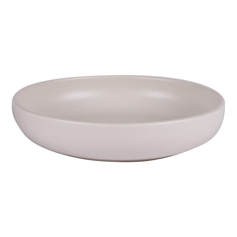 Table Passion - Plato hondo 22 cm, uno beige reactivo (lote de 6)