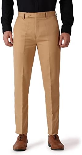 MALENO Slim Fit Men Cotton Blend Formal Trouser