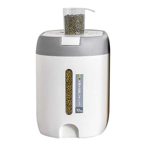 Boîte de rangement pour riz - 5 kg - Distributeur de nourriture - Boîte de rangement pour aliments secs - Récipient alimentaire hermétique pour farine, sucre, riz