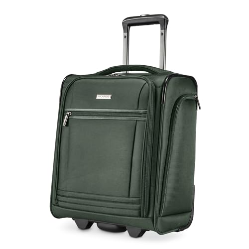 Ricardo Avalon 28L Underseat Carry On Luggage – Sustainable Travel Bag, Compact Suitcase with Wheels, Travel Essentials for Short Trips, Fits Under Seat, 16-inch, Juniper Green