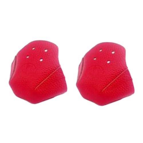 Gvvsjgdbis 2 piezas fundas para los dedos para patines con ruedas, fundas para los dedos de los pies, cubiertas de patinaje sobre ruedas reemplazables (rojo), fácil de instalar y fácil de usar