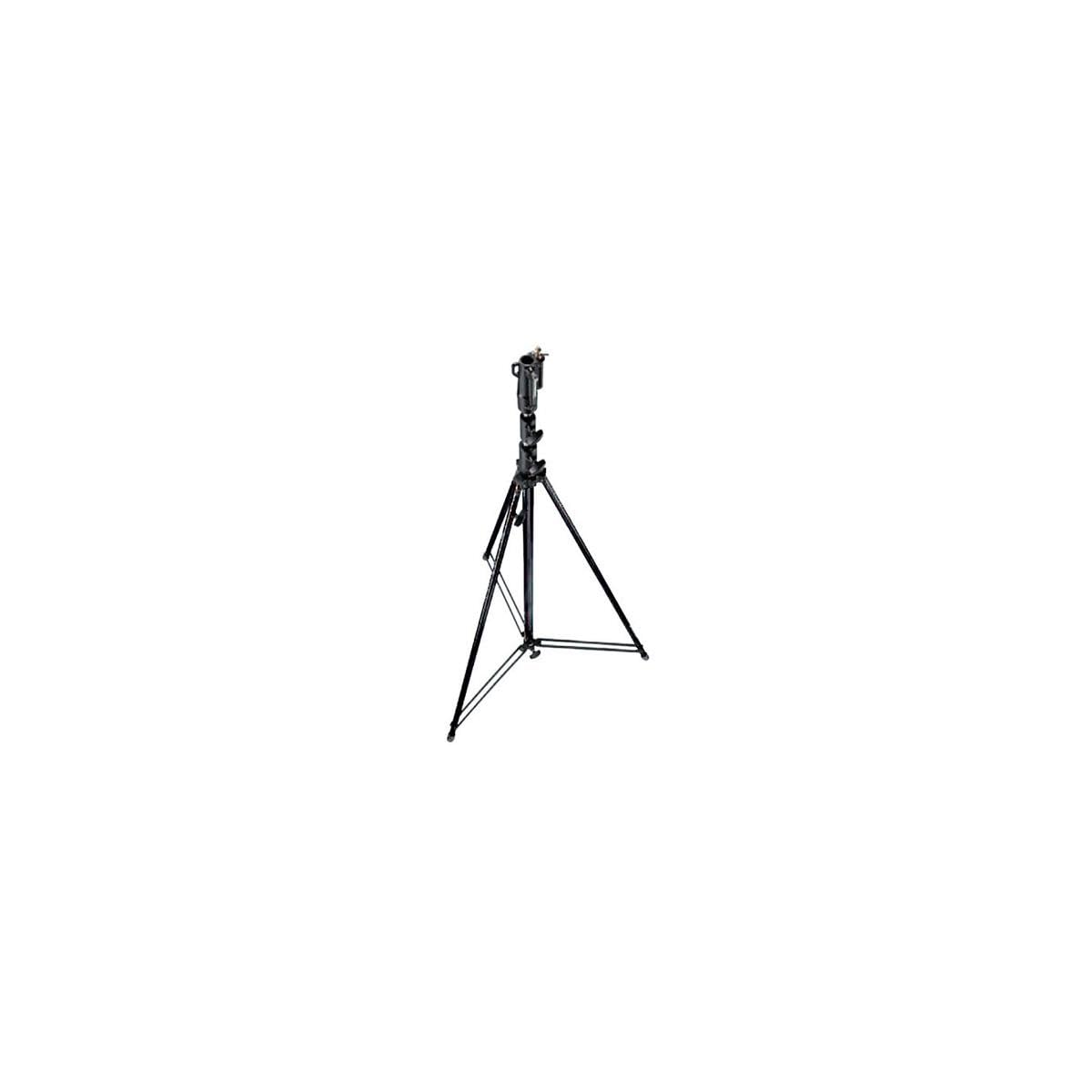 Manfrotto 12' Plated Steel Light Stand with Leveling Leg, Black