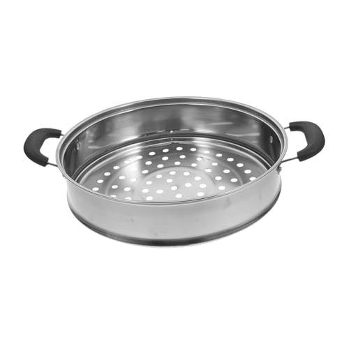 UTHCLO de acero inoxidable Insertar bandeja de vapor cesta de vapor para olla vaporera de cocina sartén al vapor pequeño rejilla de vapor utensilios de cocina al vapor Plata