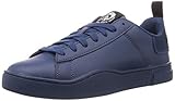 Mit Ösen am Rücken. Diesel Herren Turnschuh, Dunkles Jeansblau, 41 EU